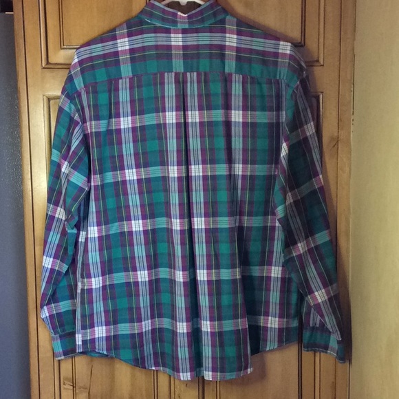 FINAL SALE PRICE LS Plaid Button Down Shirt in Size 14 - Picture 4 of 7